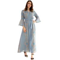Polyester long style Middle Eastern Islamic Muslim Dress embroidered PC