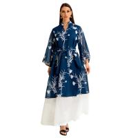 Polyester Nahöstliche islamische Musilm Kleid, Blau,  Stück
