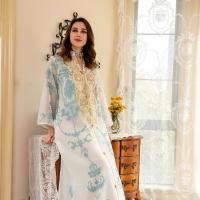 Polyester long style Middle Eastern Islamic Muslim Dress & loose embroidered PC
