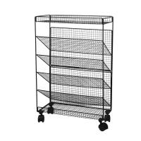 Carbon Steel Multilayer Shelf for storage & with pulley white and black PC