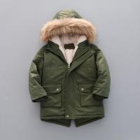 Polyester With Siamese Cap Boy Parkas & thick fleece Solid PC