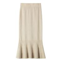 Knitted Slim & Mermaid Skirt knitted Solid PC