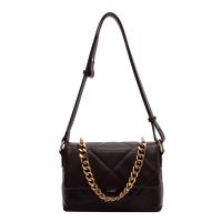 PU Leather Easy Matching Shoulder Bag with chain Solid PC
