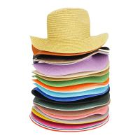 Straw windproof Sun Protection Straw Hat sun protection & thermal & breathable Solid : PC