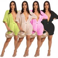 Polyester Vrouwen Casual Set Korte & Boven Solide meer kleuren naar keuze Instellen