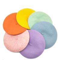 Polyester Berets for women Wool plain dyed Solid PC