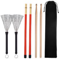 Metal & Bamboo Drums Brush Set