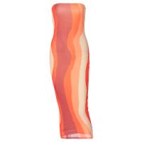 Milchseide Tube Top Kleid, Tie-Dye, mehrfarbig,  Stück