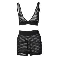 Polyester Women Casual Set & two piece short & tank top patchwork Solid Set
