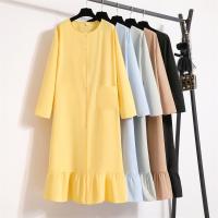 アセテート繊維 ワンピースドレス 単色 選択のためのより多くの色 一つ