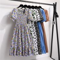 Cupro Einteiliges Kleid, Gedruckt, Zittern, mehr Farben zur Auswahl, :,  Stück