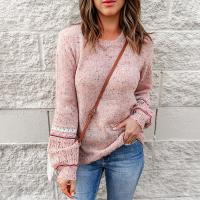Acrylic Women Sweater slimming knitted pink PC