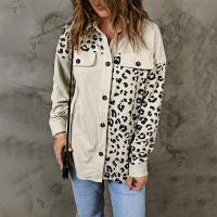 Polyester Women Jacket & loose printed leopard PC