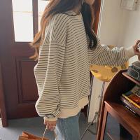 Polyester Vrouwen Sweatshirts Afgedrukt Striped stuk