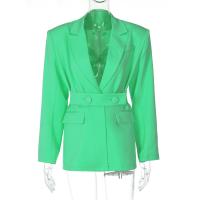 Polyester Waist-controlled & Slim Women Suit Coat patchwork Solid PC