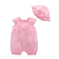 Cotton Slim Crawling Baby Suit Crawling Baby Suit & Hat patchwork Solid PC