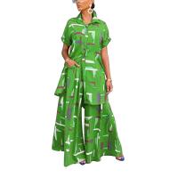 Polyester Frauen Casual Set, Hosen & Nach oben, Gedruckt, mehr Farben zur Auswahl, :XL,  Festgelegt