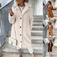 Cotton Slim & Plus Size Women Overcoat & thermal patchwork Solid PC