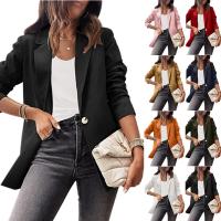 Polyester Slim Women Suit Coat patchwork Solid PC