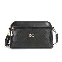 PU Leather Coin Purse & Easy Matching & Vintage Crossbody Bag soft surface bowknot pattern PC