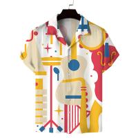 Chemická vlákna & Poliestere Pánské krátké rukávy ležérní košile Stampato různé barvy a vzor pro výběr kus