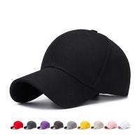 Cotton Baseball Cap sun protection & adjustable plain dyed Solid : PC