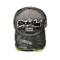Cotton Flatcap sun protection & adjustable embroidered letter : PC