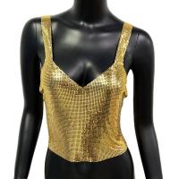 Aluminium Alloy Crop Top Camisole backless Solid : PC
