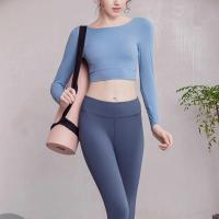 Polyamide Women Yoga Tops backless patchwork Solid PC