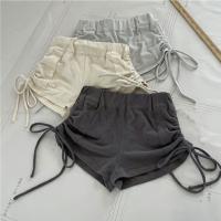 Polyester High Waist Shorts & loose Solid PC