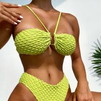 Polyester Bikini & two piece green Set