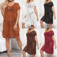 Acrylic Swimming Cover Ups hollow knitted Solid : PC
