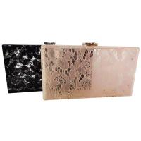 Acrylic hard-surface Clutch Bag with chain & random color mixed colors PC