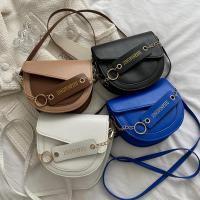 PU Leather Saddle Handbag attached with hanging strap PC