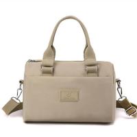 Nylon Handbag large capacity & soft surface & attached with hanging strap & waterproof Solid PC