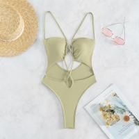 Polyamide One-piece Swimsuit backless & hollow Solid PC