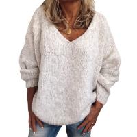Wool Women Sweater & loose & thermal patchwork Solid PC