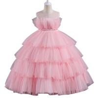 Polyester Ball Gown Girl One-piece Dress & with beading PC