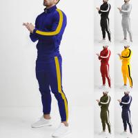 Polyester Männer Casual Set, Lange Hose & Nach oben, mehr Farben zur Auswahl,  Festgelegt