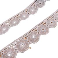 Cotton thread DIY Lace Embroidered Lace embroidered floral white Yard