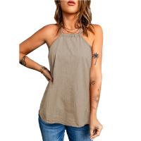Polyester Plus Size Tank Top & loose Solid PC