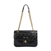 PU Leather Box Bag Crossbody Bag with chain & soft surface Polyester Argyle PC