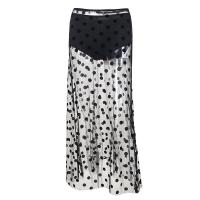 Polyester Slim Skirt & two piece printed dot Set