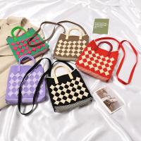 Polyester Bucket Bag Handbag soft surface & attached with hanging strap Argyle PC