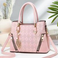 PU Leather Handbag embossing & attached with hanging strap Argyle PC