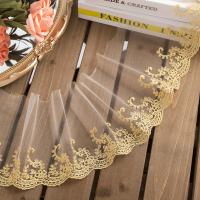 Polyester Yarns DIY Lace Embroidered Lace embroidered gold Yard