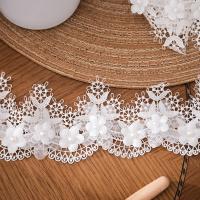 Milk Fiber DIY Lace Embroidered Lace hollow embroidered white Yard