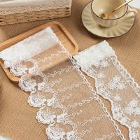 Milk Fiber DIY Lace Embroidered Lace  embroidered white Yard