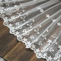 Milk Fiber DIY Lace Embroidered Lace embroidered white Yard