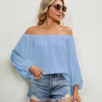 Polyester Women Long Sleeve Blouses Solid PC